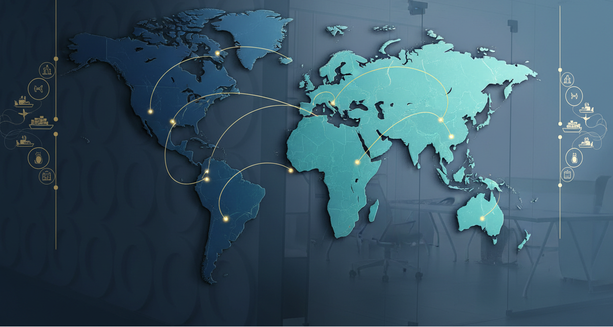 world map exim consultancy trade